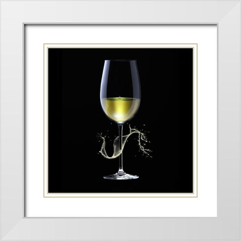 GrapeSplash one White Modern Wood Framed Art Print with Double Matting by Hillert, Peter