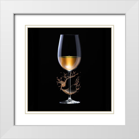 GrapeSplash two White Modern Wood Framed Art Print with Double Matting by Hillert, Peter
