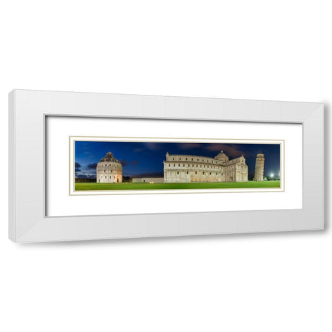 Pisa - Platz der Wunder White Modern Wood Framed Art Print with Double Matting by Fischer, Rolf