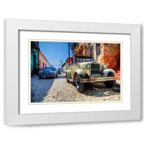 Trinity White Modern Wood Framed Art Print with Double Matting by Terrible, Aurelien