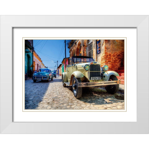 Trinity White Modern Wood Framed Art Print with Double Matting by Terrible, Aurelien