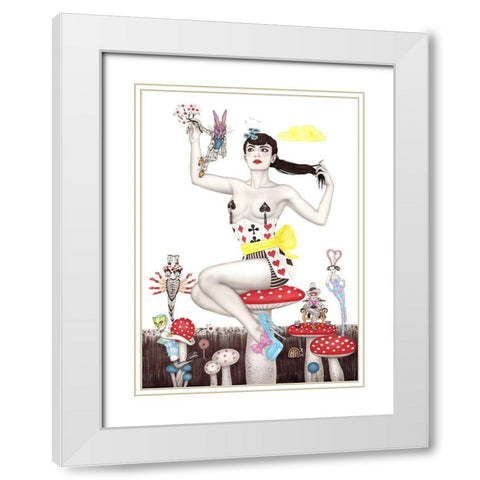 Hasenmann White Modern Wood Framed Art Print with Double Matting by Horwath, Sara