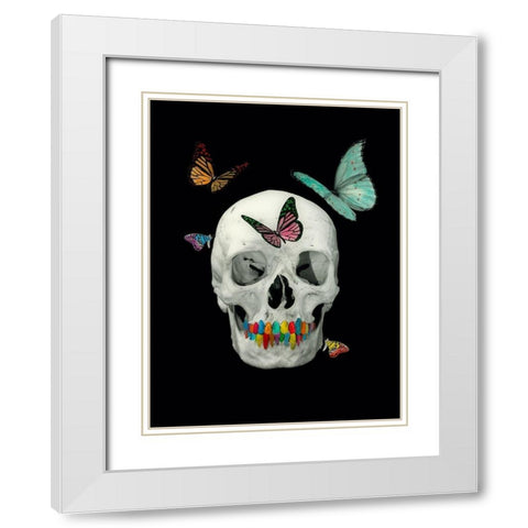 Flying Eddy White Modern Wood Framed Art Print with Double Matting by Simonutti, Riccardo