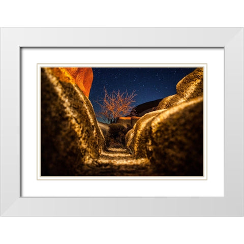 Way to the Stars White Modern Wood Framed Art Print with Double Matting by Lichtenwalter, Tom