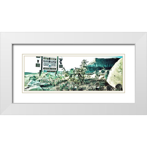 Fort Zion Panorama White Modern Wood Framed Art Print with Double Matting by Lichtenwalter, Tom