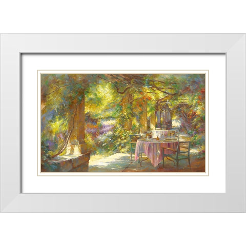 Instant benit White Modern Wood Framed Art Print with Double Matting by Messely, Johan