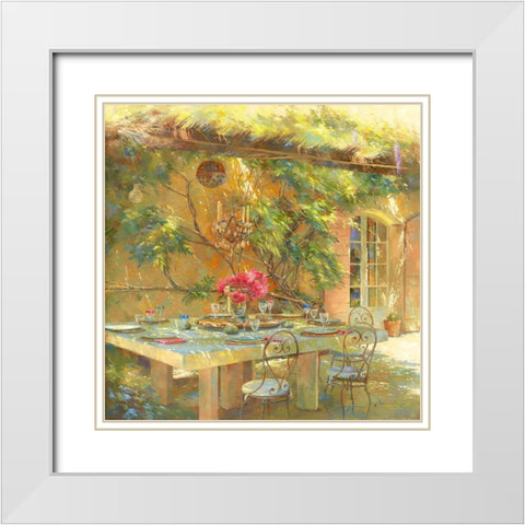 Le goÃ»t du Sud White Modern Wood Framed Art Print with Double Matting by Messely, Johan