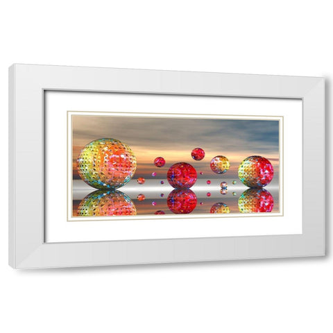 MetroMetal White Modern Wood Framed Art Print with Double Matting by Hillert, Peter