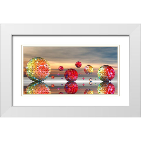 MetroMetal White Modern Wood Framed Art Print with Double Matting by Hillert, Peter