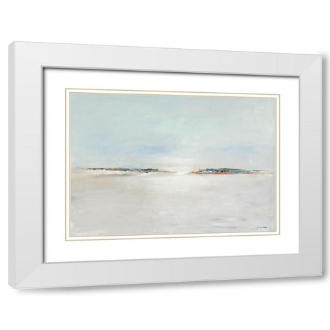 Birds Fly White Modern Wood Framed Art Print with Double Matting by Arns-Muller, Monika
