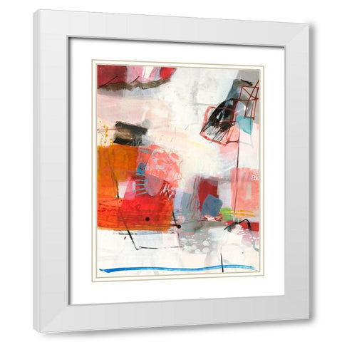 Komplex White Modern Wood Framed Art Print with Double Matting by Schafer, Jenny