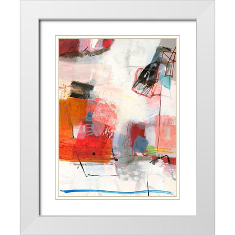 Komplex White Modern Wood Framed Art Print with Double Matting by Schafer, Jenny