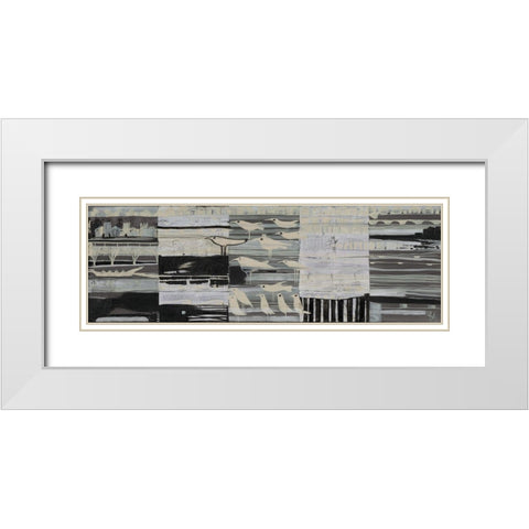 Boatrace White Modern Wood Framed Art Print with Double Matting by Richter-Armgart, Rose