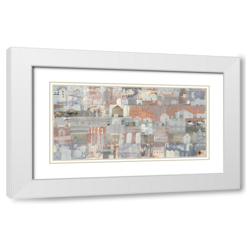 Winterwonderland White Modern Wood Framed Art Print with Double Matting by Richter-Armgart, Rose