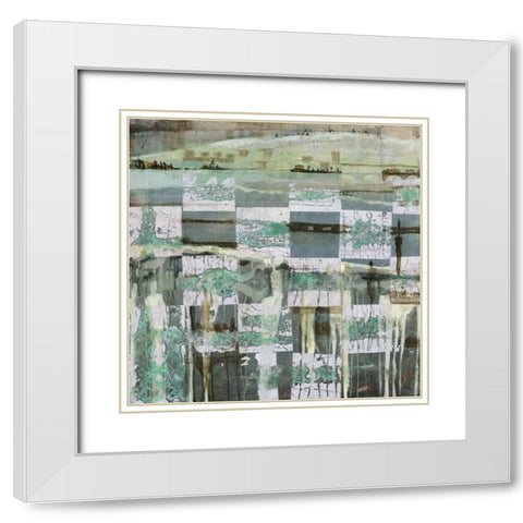 Forbidden City White Modern Wood Framed Art Print with Double Matting by Richter-Armgart, Rose