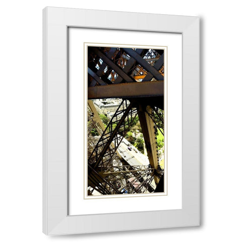 Vertige White Modern Wood Framed Art Print with Double Matting by Tomas, Lisa