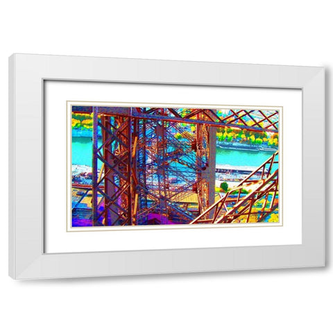 Soleil couchant White Modern Wood Framed Art Print with Double Matting by Tomas, Lisa