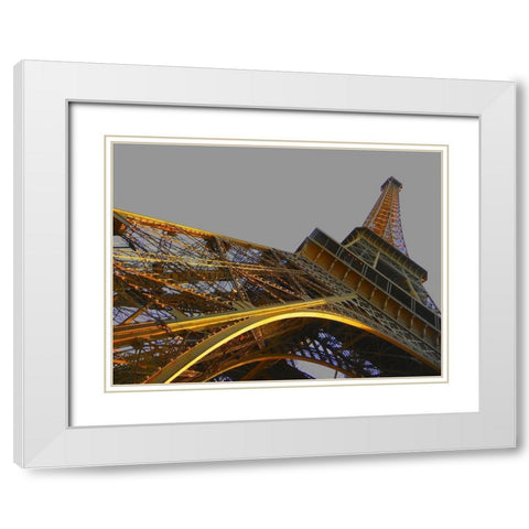 Tour en or White Modern Wood Framed Art Print with Double Matting by Tomas, Lisa
