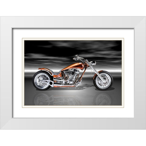 Sprattin TWO White Modern Wood Framed Art Print with Double Matting by Hillert, Peter