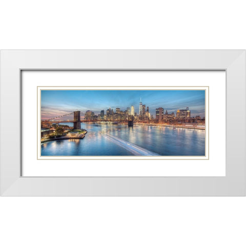 Back on Track White Modern Wood Framed Art Print with Double Matting by Terrible, Aurelien