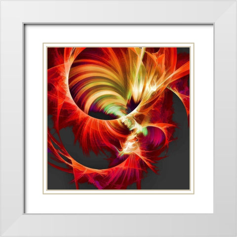 Machine White Modern Wood Framed Art Print with Double Matting by REVILO