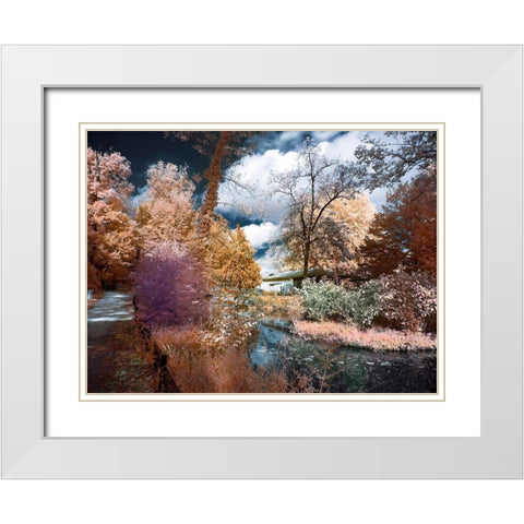 Cayac I White Modern Wood Framed Art Print with Double Matting by Gee, Tonee