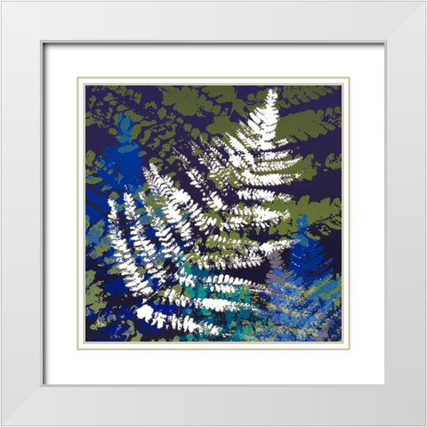 Hidden Silver White Modern Wood Framed Art Print with Double Matting by MIRA