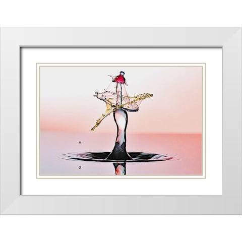 Le Dome White Modern Wood Framed Art Print with Double Matting by Sanchez, Manuel