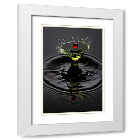 Lemon Cherry White Modern Wood Framed Art Print with Double Matting by Sanchez, Manuel