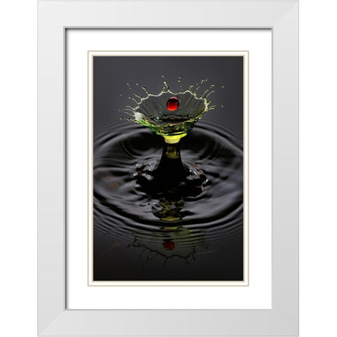 Lemon Cherry White Modern Wood Framed Art Print with Double Matting by Sanchez, Manuel