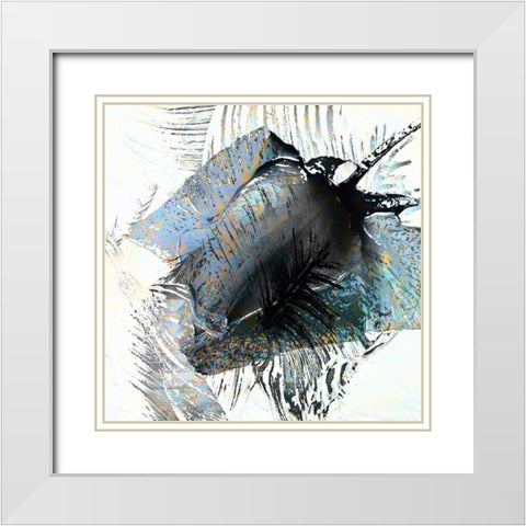 Kraft der Rose White Modern Wood Framed Art Print with Double Matting by Baumann, Matthias