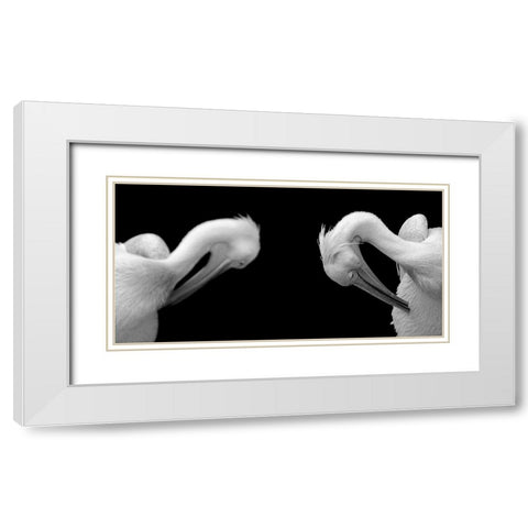 Activity White Modern Wood Framed Art Print with Double Matting by Steger, Uwe