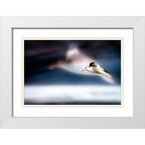 Dreamfly White Modern Wood Framed Art Print with Double Matting by Steger, Uwe