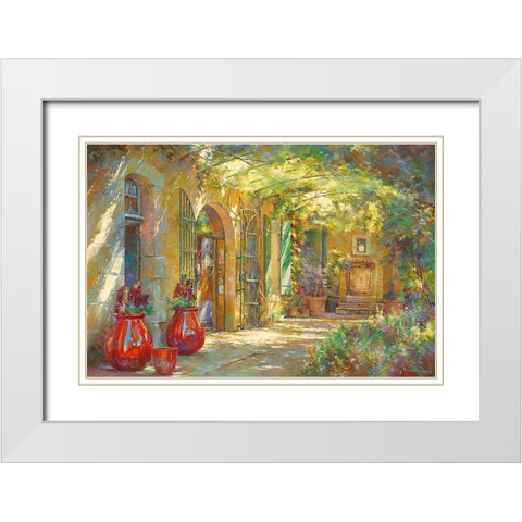 Chez Ebene White Modern Wood Framed Art Print with Double Matting by Messely, Johan