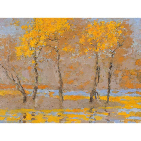 Black Trunks - Ltd. Ed 950 Gold Ornate Wood Framed Art Print with Double Matting by Bality, Andras