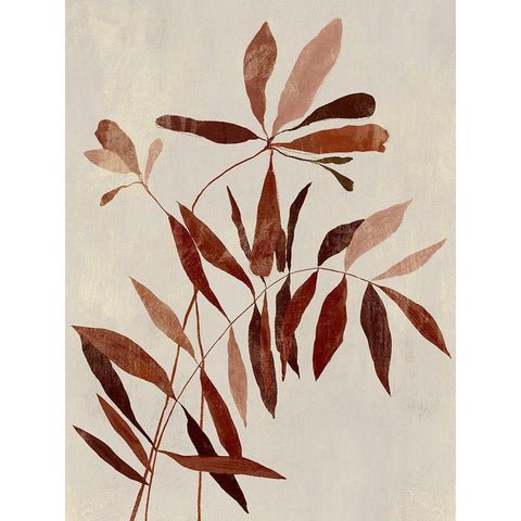 Rust I  Black Modern Wood Framed Art Print by Aria K