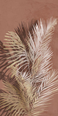 Warm Tropics I  Black Ornate Wood Framed Art Print with Double Matting by Aria K