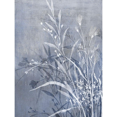 Cool Floral I Black Modern Wood Framed Art Print by Aria K