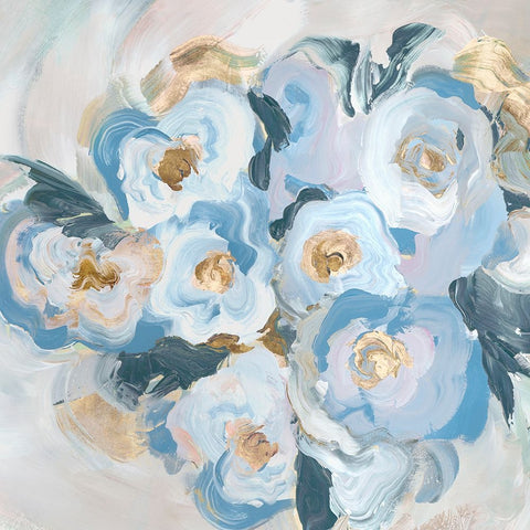 Botanical Bliss White Modern Wood Framed Art Print with Double Matting by Aria K