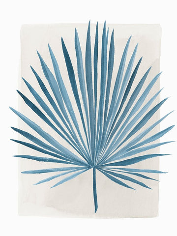 Palms at Sunset II White Modern Wood Framed Art Print with Double Matting by Aria K