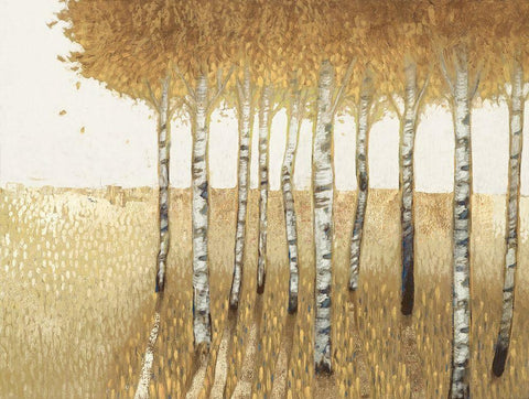 Sunset Walk  Black Ornate Wood Framed Art Print with Double Matting by Del Rizzo, Anthony