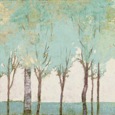 Evergreen Wanderlust II  Gold Ornate Wood Framed Art Print with Double Matting by Del Rizzo, Anthony