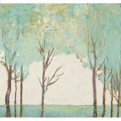 Evergreen Wanderlust III  White Modern Wood Framed Art Print by Del Rizzo, Anthony