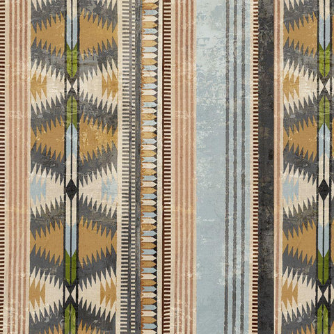 Navaho II  Gold Ornate Wood Framed Art Print with Double Matting by Peal, Emma