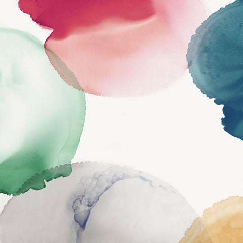 Delicate Transparency II Gold Ornate Wood Framed Art Print with Double Matting by Peal, Emma
