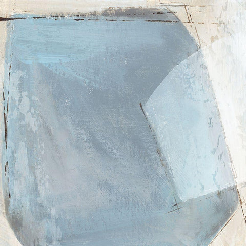 Blue See Black Modern Wood Framed Art Print by Peal, Emma