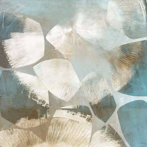 Cosmic Flow II White Modern Wood Framed Art Print with Double Matting by Peal, Emma