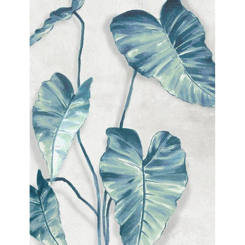 Blue Tropics  Gold Ornate Wood Framed Art Print with Double Matting by Black, Alex