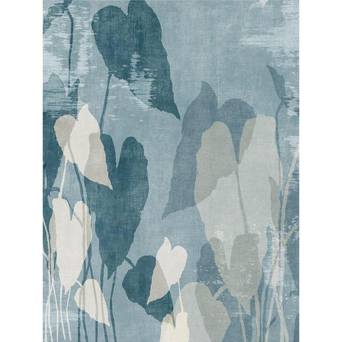 Minimalistic Leaves  Black Modern Wood Framed Art Print by Black, Alex