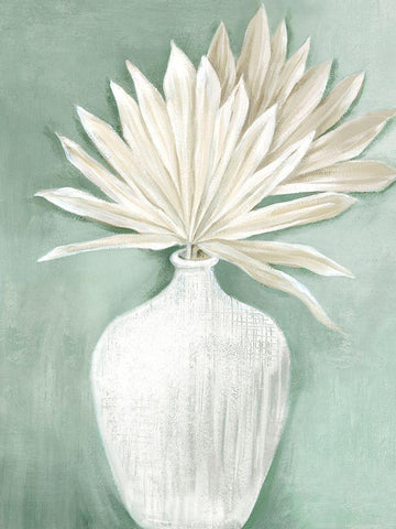 Sandy Boho Dry Palms I  Black Ornate Wood Framed Art Print with Double Matting by Black, Alex